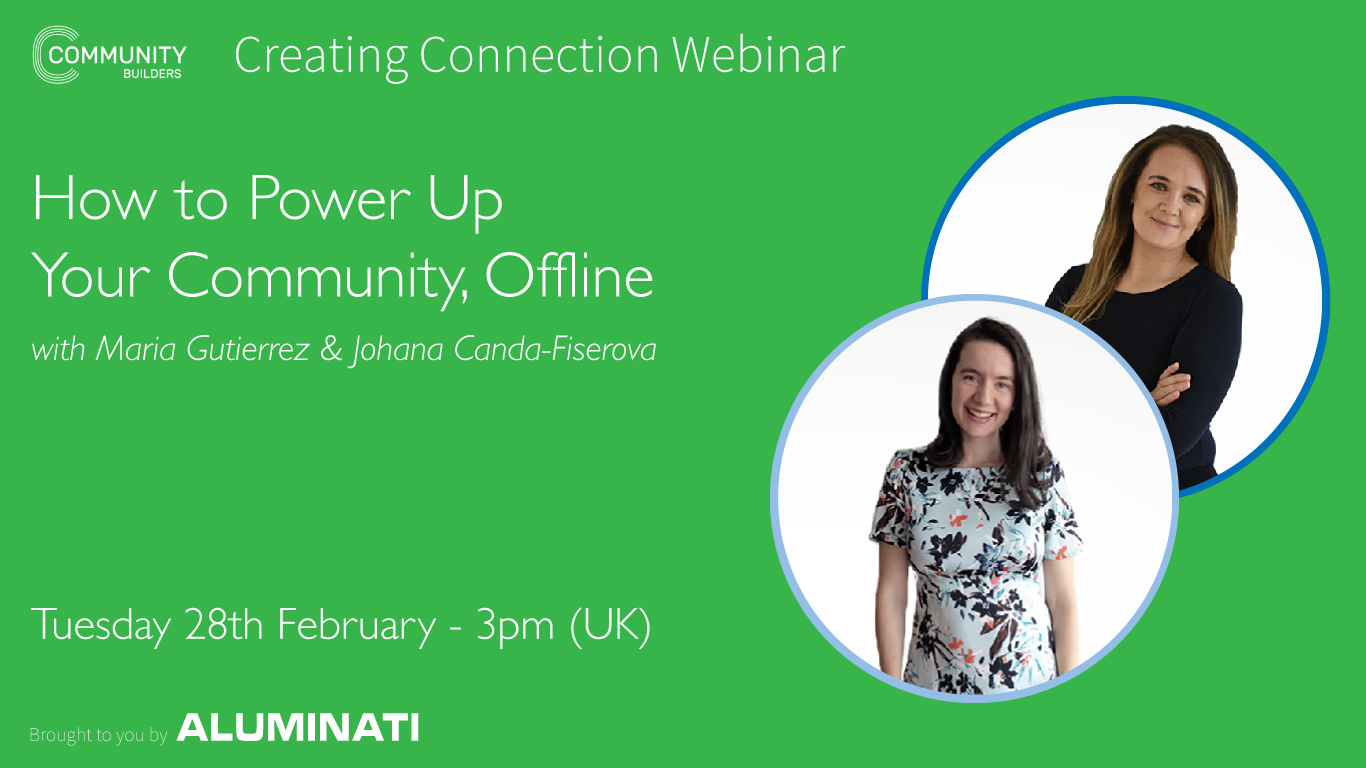 How to power up your community offline webinar poster