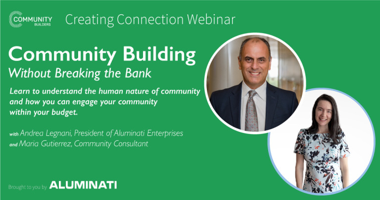 Creating Connection Webinar: Community Building Without Breaking the Bank